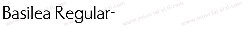 Basilea Regular字体转换